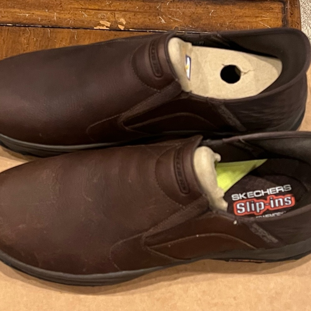 Skechers Men's Chocolate Brown Slip-Ons